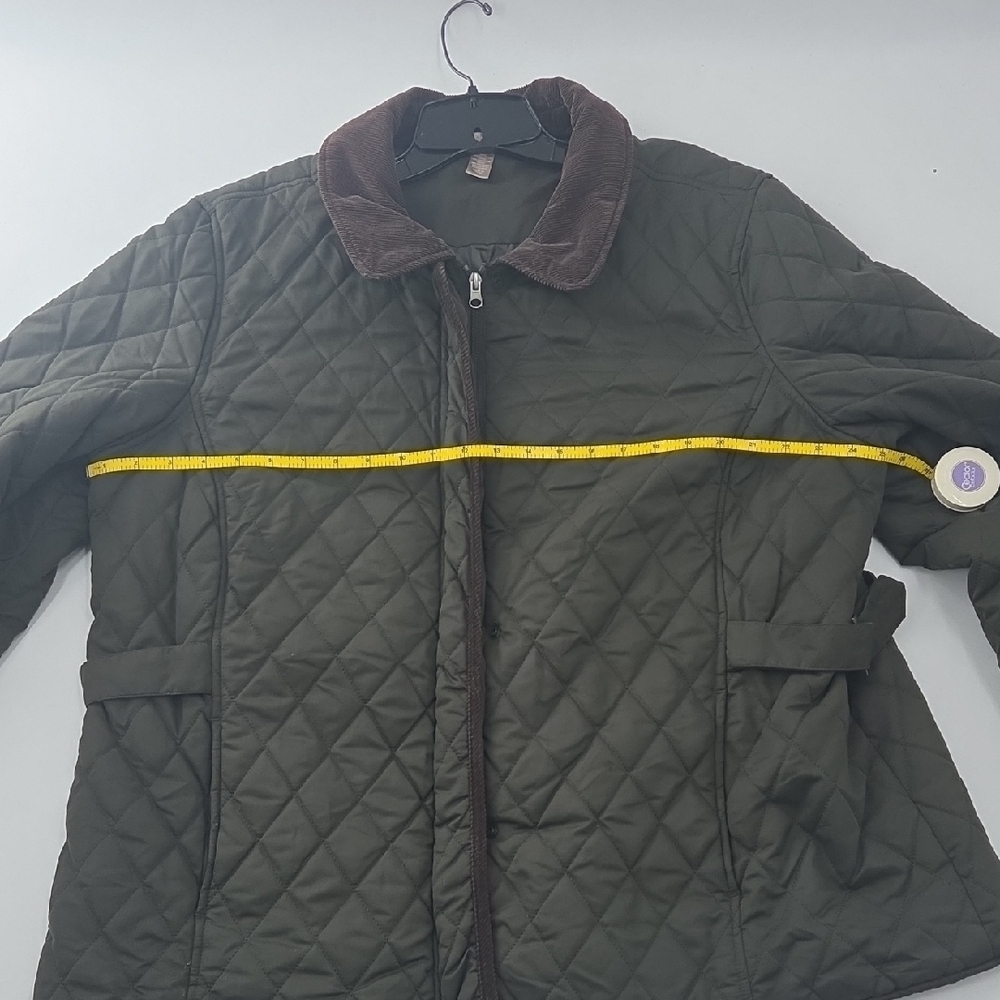 White Stag Dark Olive Jacket with Brown Corduroy Accents - Picture 11 of 16